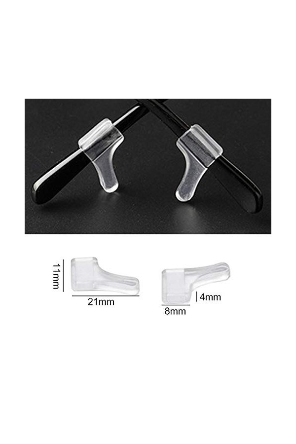 Jicyor Chaîne à lunette Lunettes, 20 paires Confortable Silicone Antidérapant + 2 Doré Argent Métallique Reglable Crochets D