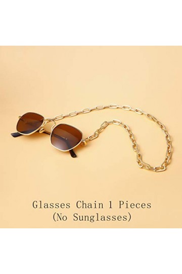 Bohend Mode Chaîne de lunettes de soleil Or Métallique Lunettes Chaîne Facile Accessoires pour lunettes Pour Lunettes et lune
