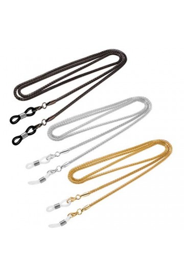 EXCEART Tour De Cou Perlé 3 Pcs Lunettes Lunettes Chaîne Porte-Chaîne Lanières de Lunettes Sangles Cordons pour Hommes Et Fem