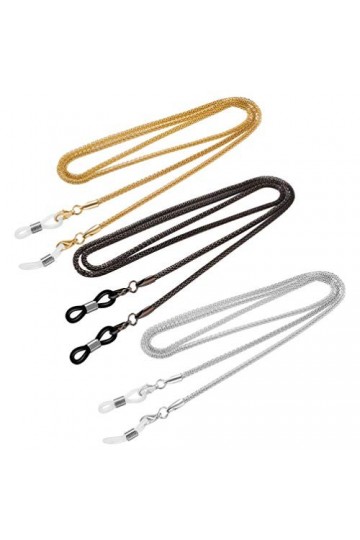 EXCEART Tour De Cou Perlé 3 Pcs Lunettes Lunettes Chaîne Porte-Chaîne Lanières de Lunettes Sangles Cordons pour Hommes Et Fem