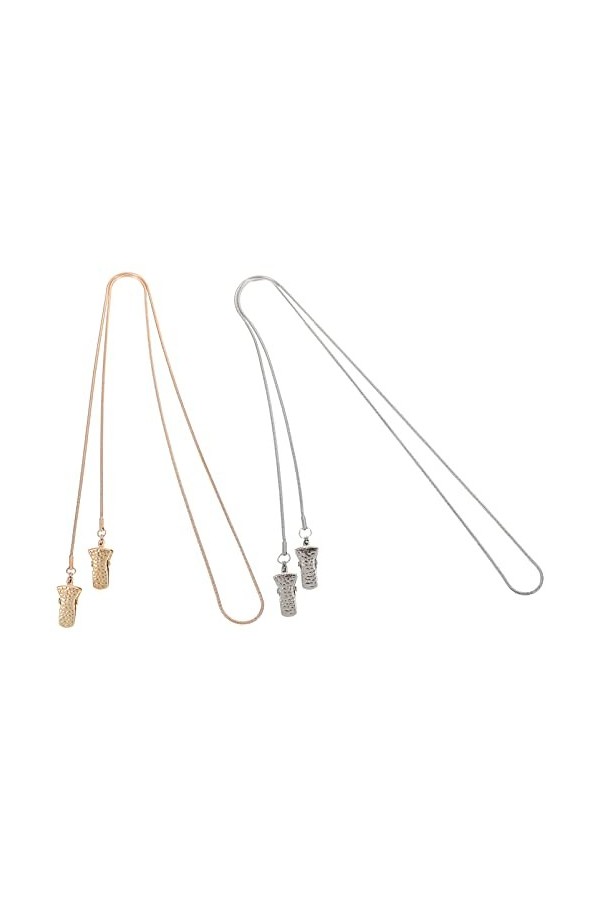 EXCEART 2 Pièces Corde à Lunettes Anti Chute Chaîne De Lunettes De Mode Cordon De Lunettes Réglable Cordon De Lunettes Femme 