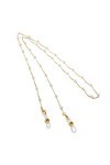 EXCEART Support de Lunettes de Soleil Sangle Perles Nacrées Lunettes Cordon de Cou Chaîne de Lunettes Lunettes Sangle de Rete