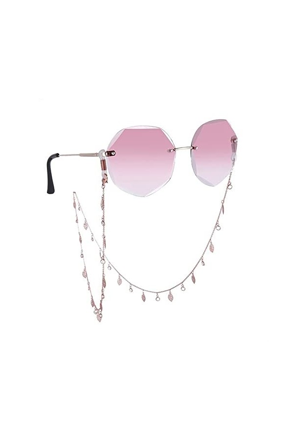 XTYPE Lunettes Chaînes De Lunettes for Femmes Feuilles Pendentif Masque Longe Élégant Lunettes De Retenue Lunettes Cordon Co