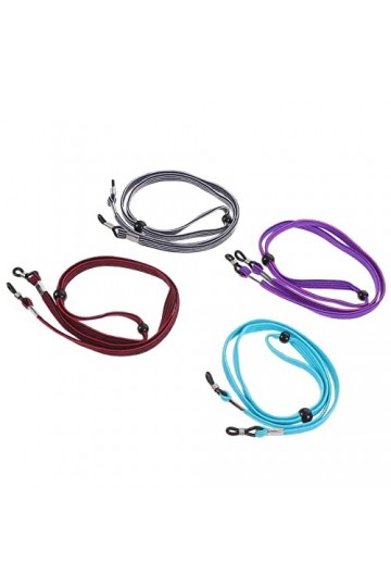 EXCEART 4 Pièces Cordon Dexercice Élastique Sangle De Protection Des Oreilles Verres Cordes Chaînes Corde Sangle De Chaîne D