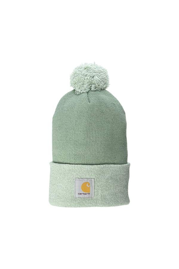 Carhartt Bonnet dhiver avec logo et pompon, Skystone, taille unique