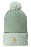 Carhartt Bonnet dhiver avec logo et pompon, Skystone, taille unique