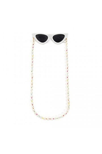 OMNIOF Longe de Lunettes Sangle de Lunettes for Femmes Longe de Masque de Visage perlé Simple Cordon de Lunettes élégant Conv