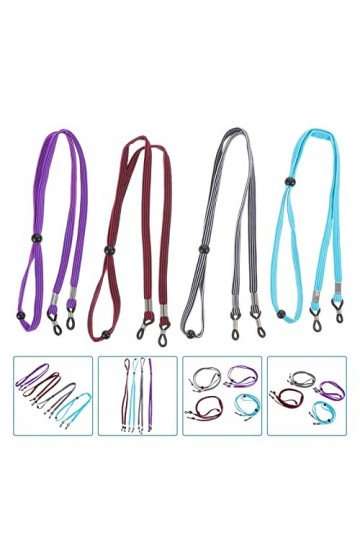 EXCEART 4 Pièces Cordon Dexercice Élastique Boucle Dextension Du Cordon Doreille Cordon De Lunette De Verres Cordes Chaîne