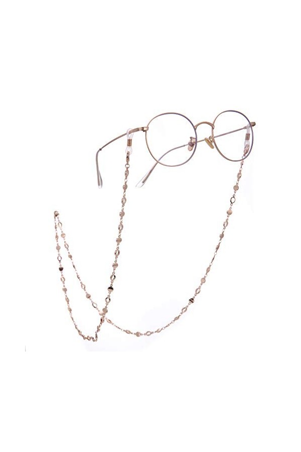 TEAMER Support de sangles de lunettes de lecture, chaîne de lunettes de cercle élégant et cordons de longes pour femmes