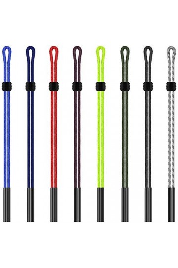 SENHAI Lot de 8 Attaches Lunettes, Extrémités du Cordon à Lunettes de Soleil Réglable sur Cou pour Sport et Activité de Plein
