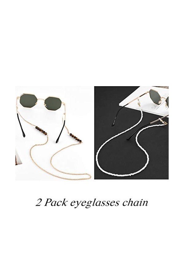 Bohend Boho Chaîne de lunettes de soleil Or bohémien Femmes Chaîne de lunettes Perle Accessoires pour lunettes Pour Lunettes 