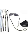 Qccige Réglable Cordon Lunette Cordon de Lunettes de Soleil de Sport Lunettes Strap Cordon pour Lunettes avec poignée en Caou