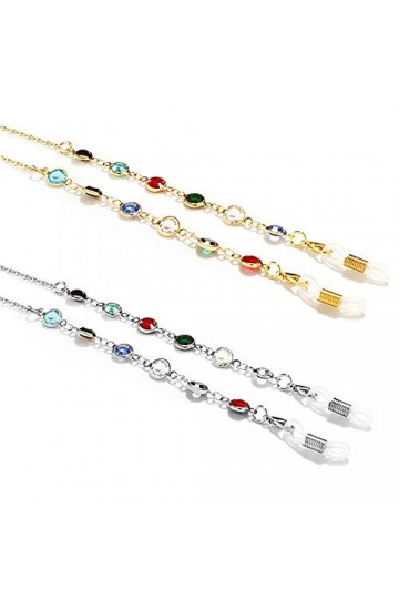 2 Pièces Chaîne de Lunettes,Chaîne de Lunettes pour Femmes, Chaîne de Lunettes de Lecture, Convient Aux Lunettes de Lecture e