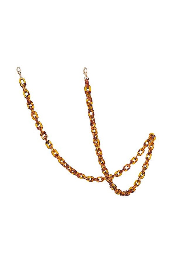 Airssory Rétro Motif Sangle Acrylique En Plastique Anneau De Liaison Chaîne De Lunettes pour Femmes Filles Lunettes Chaîne Lu