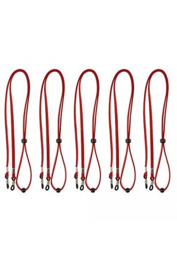 chiwanji 5pcs Chaînes de Lunettes de Soleil Cordons en Velours pour Femmes Hommes Enfants