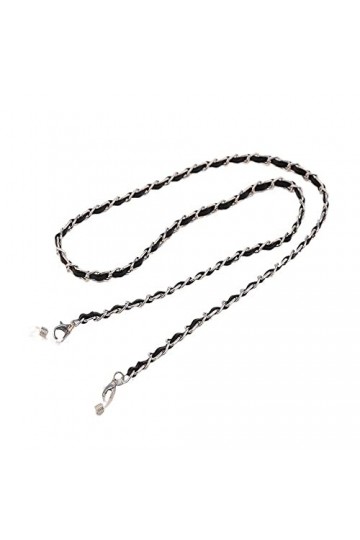 OMNIOF Chaînes de Lunettes de Sangle for Femmes Cordon de Lunettes de Mode à Double chaîne Anti-Perte à Deux Tons Convient po