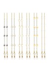 LIPIODOL 6 Pièces Chaînes de Lunettes Sangles de Lunettes Perlé Porte-chaîne de Lunettes Métal Porte-lunettes Sangle Extender