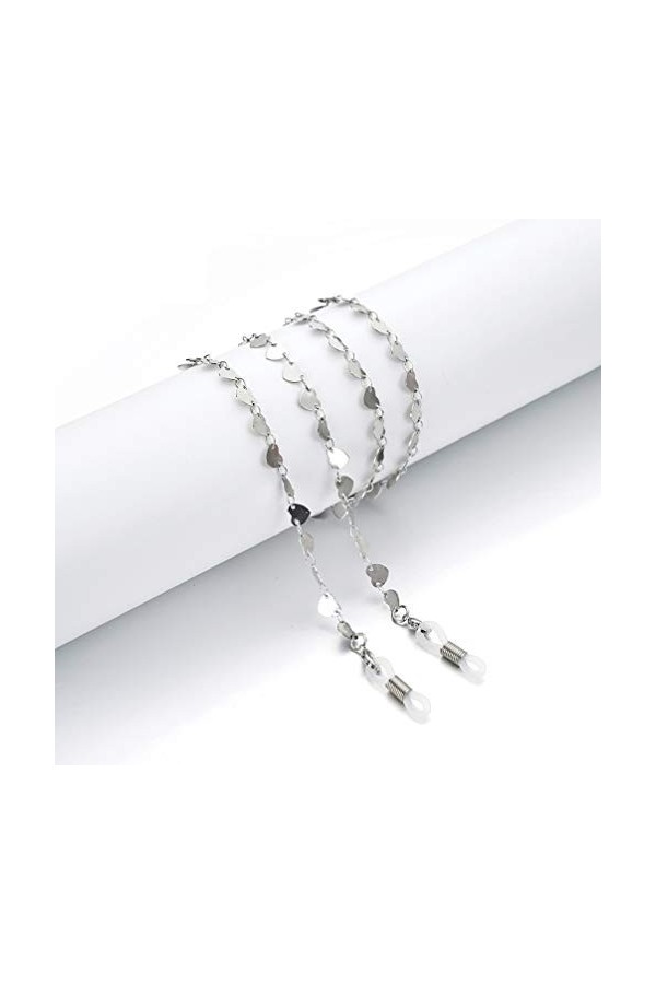 EXCEART 2 Pcs Chaînes de Lunettes pour Femmes Mode Coeur Conception Lunettes de Soleil Lunettes Chaîne Lunettes Sangle Lunett