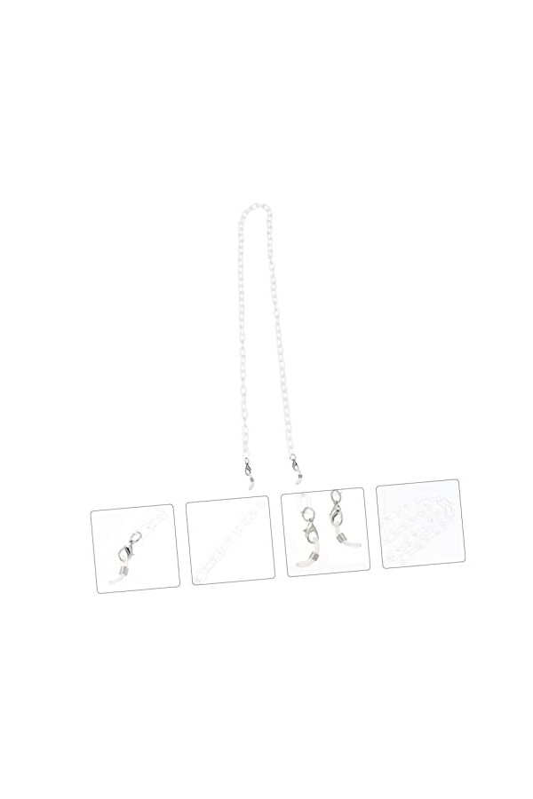 Operitacx 1Pc Masque Chaîne De Lunettes Masque En Or Lanière De Lunettes De Soleil Masque Coréen Couvre-Visage Chaîne De Cou 