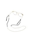 HOOENG Lunettes Longe Chaînes De Lunettes for Femmes Perle Perlée Masque Chaînes Anti-Perte Élégant Titulaire Chaînes Lunette