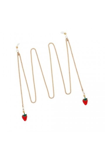 Gadpiparty 1 PC Chaîne De Lunettes De Fraise Support De Lunettes De Soleil Sangle Lunettes Cordon Porte-Chaînes De Lunettes À