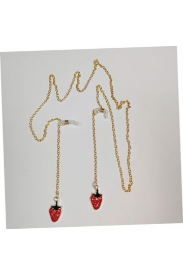 Gadpiparty 1 PC Chaîne De Lunettes De Fraise Support De Lunettes De Soleil Sangle Lunettes Cordon Porte-Chaînes De Lunettes À