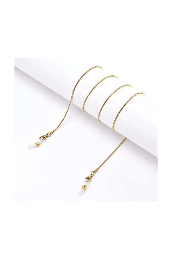 EVSER Chaînes de Lunettes de Sangle for Les Femmes Cordon de Masque de Visage en métal Simple Cordon de Lunettes élégant