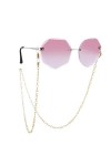 EVSER Lunettes Chaînes De Lunettes for Femmes Chaînes De Masque en Acier Inoxydable Simple Cordon De Lunettes Élégant Color 