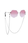EVSER Lunettes Chaînes De Lunettes for Femmes Chaînes De Masque en Acier Inoxydable Simple Cordon De Lunettes Élégant Color 
