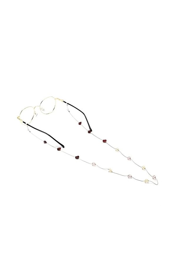 ZORZA Lunettes Sangle Lunettes chaînes for Femmes Vintage Cristal perlé Masque chaînes Mode Lunettes Cordon
