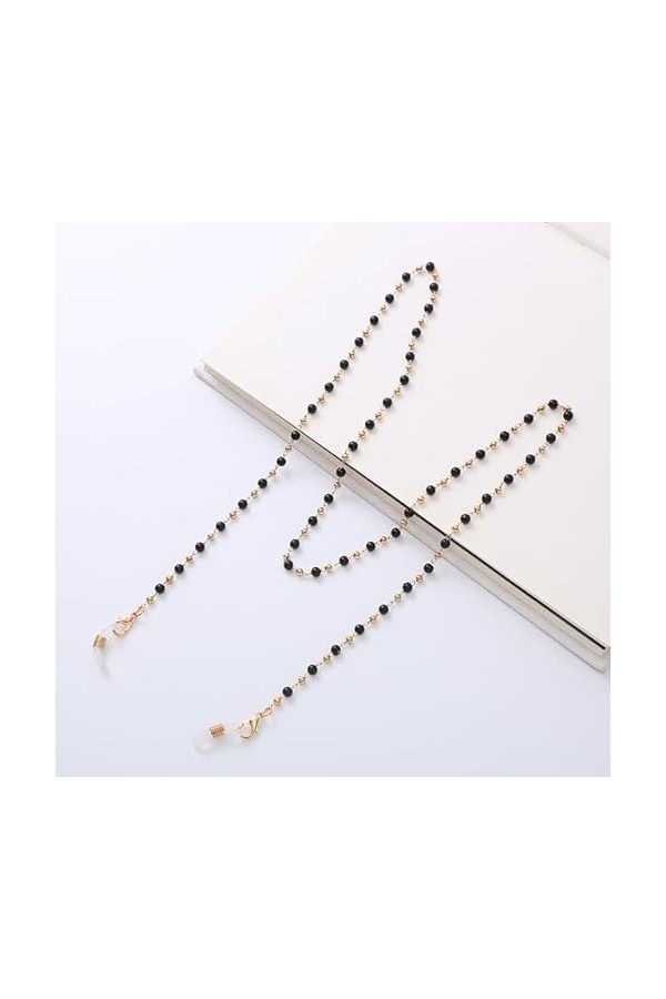 SOREZE Chaîne de Lunettes pour Femmes Perle perlée Cristal Lunettes de Soleil lanière Titulaire Cou Cordon Lunettes Bijoux Ca