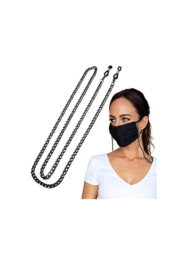 Jextou Lunettes - Cordon Cordon Lunettes en métal,Cou chaîne visière chaîne Lunettes pour Lunettes retenue Accessoires Lunett