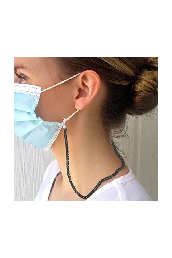 Jextou Lunettes - Cordon Cordon Lunettes en métal,Cou chaîne visière chaîne Lunettes pour Lunettes retenue Accessoires Lunett