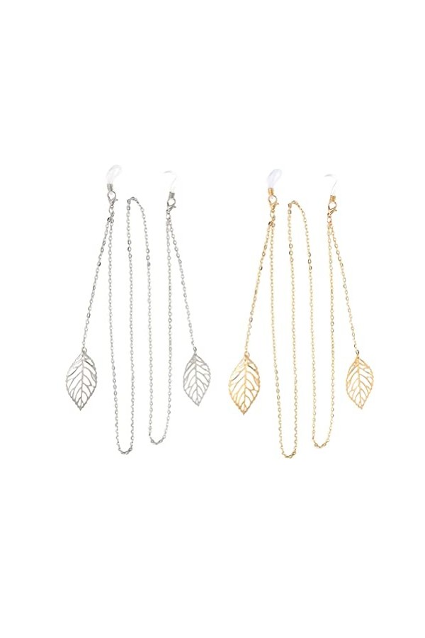 Holibanna 2 Pièces Sangle De Lunettes Titulaire Chaînes De Lunettes Porte-breloque Pour Collier Chapeaux Femmes Spectacle Cha