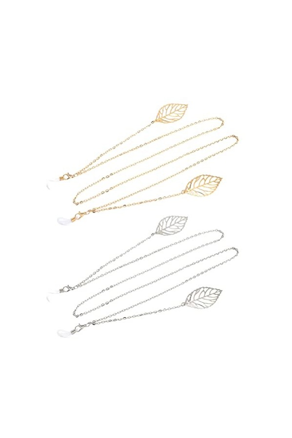 Holibanna 2 Pièces Sangle De Lunettes Titulaire Chaînes De Lunettes Porte-breloque Pour Collier Chapeaux Femmes Spectacle Cha