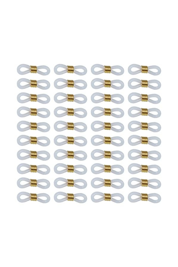 TEHAUX 100 Pièces Extrémité Du Cordon De Lunettes Connecteurs Dextrémité De Chaîne De Lunettes Support De Connecteur De Reten