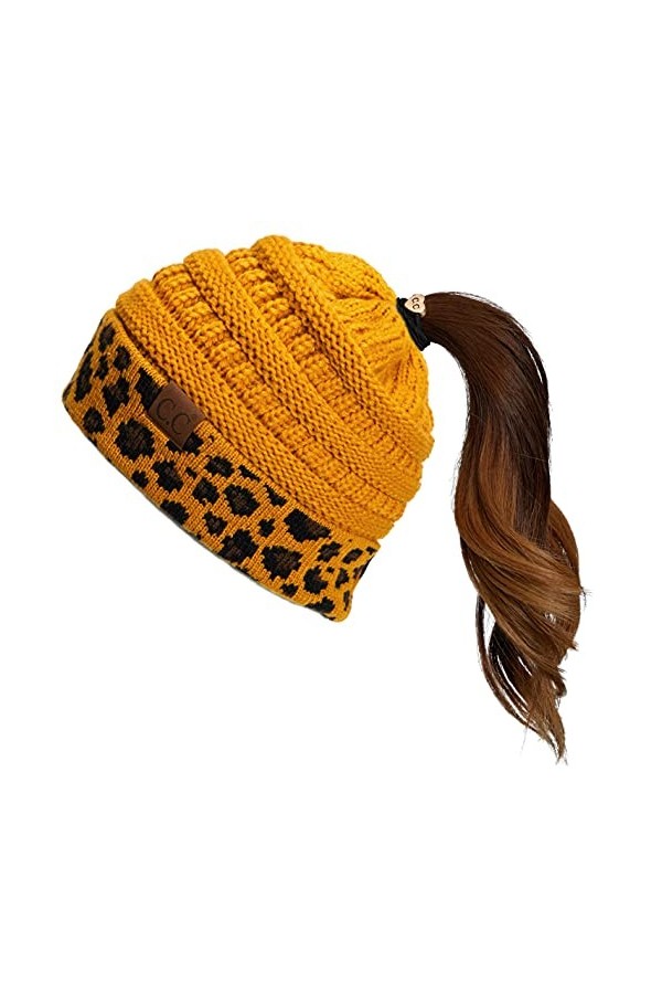 C.C Bonnet dhiver pour femme MB-20A CCB-1 , 0 Criss-Cross Ivoire, Taille unique