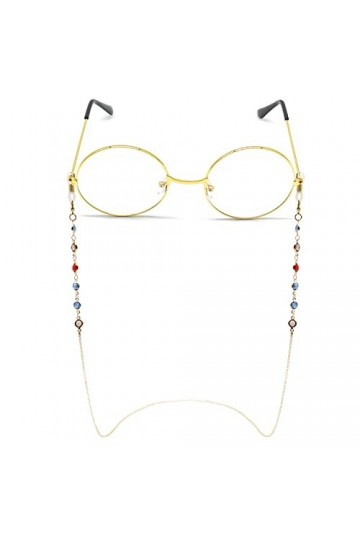 ALLY-MAGIC Y7CZYJL Chaîne de lunettes, chaîne de lunettes, cordon de lunettes de soleil pour femme, doré, 72 cm