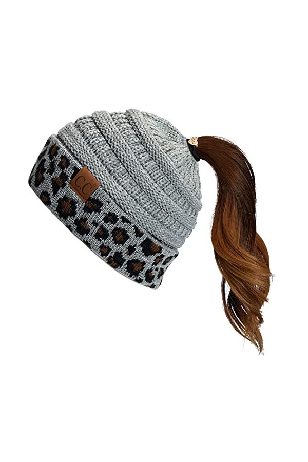 C.C Bonnet dhiver pour femme MB-20A CCB-1 , 0 Criss-Cross Ivoire, Taille unique