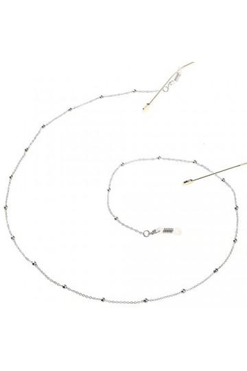 HOOENG Chaînes de Lunettes de Cordon de Lunettes for Femmes Cordon de Lunettes de retenue de Lunettes élégant Color : Argent