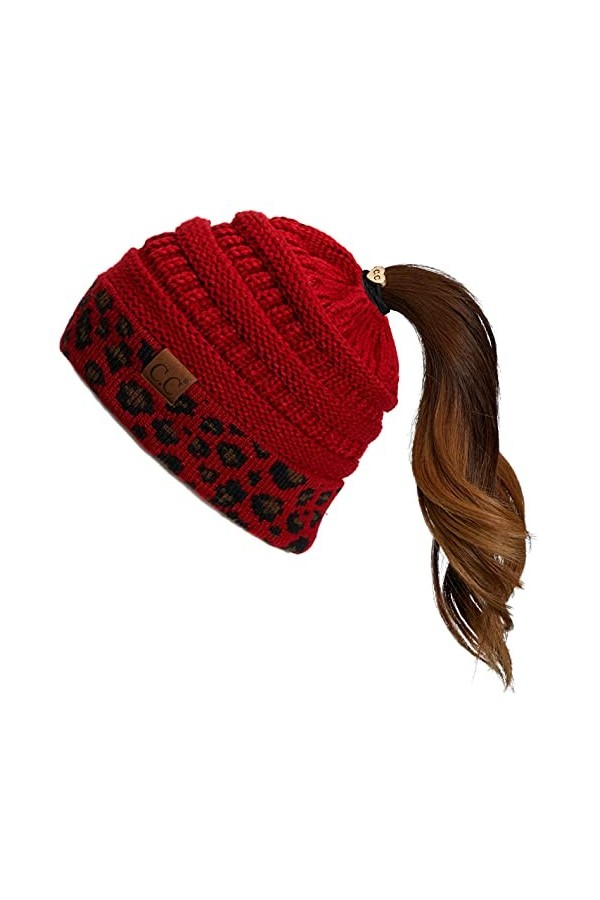 C.C Bonnet dhiver pour femme MB-20A CCB-1 , 0 Criss-Cross Ivoire, Taille unique