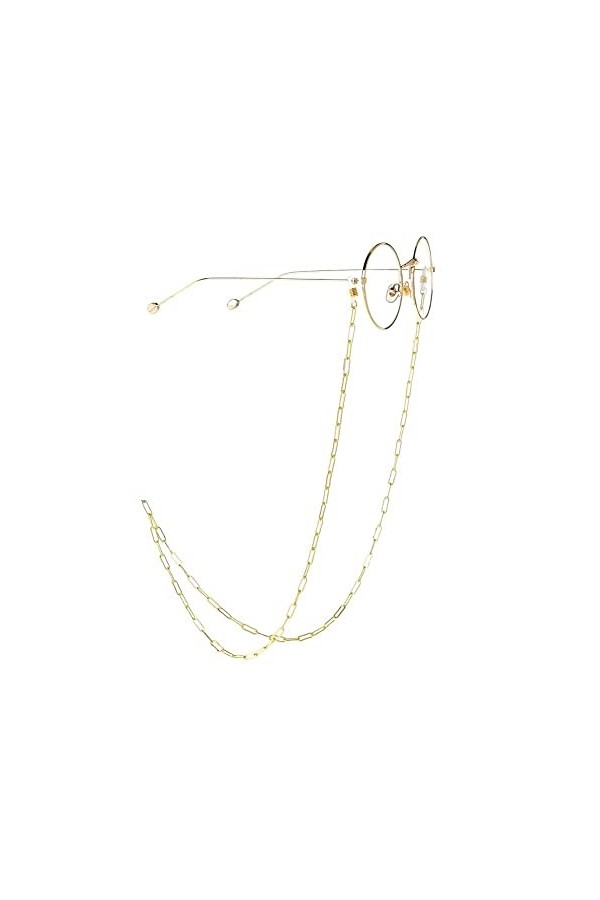 HOOENG Chaînes Lunettes Longe for Femmes Cordon Élégant Porte-Lunettes Chaînes