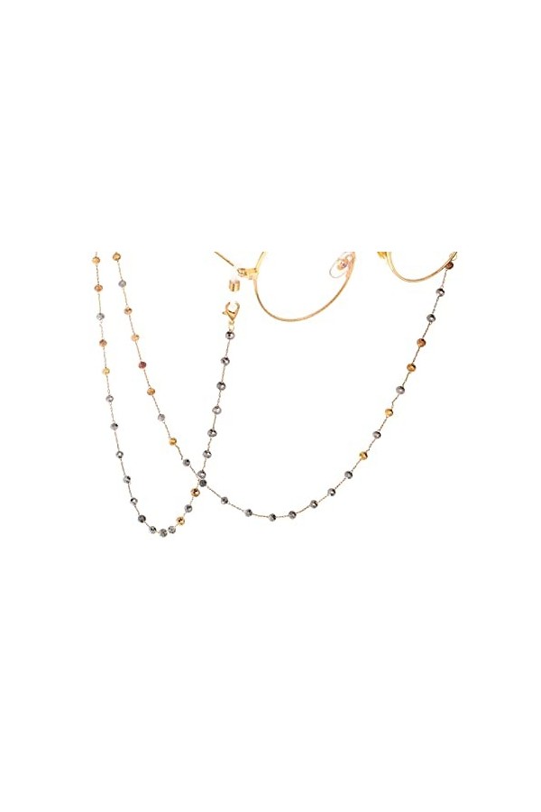 KEMUDO Lunettes Longe Chaînes De Lunettes for Femmes Simple Perlé Lunettes De Retenue De Mode Lunettes Cordon De Lunettes De 