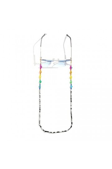 HOOENG Lunettes Chaînes Sangle De Lunettes for Femmes Coloré Perlé Masque Lanière De Mode Cordon Porte-Lunettes Chaînes