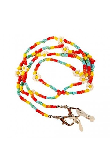 HOOENG Lunettes Chaînes De Lunettes for Femmes Coloré Perlé Masque Lanière Élégant Lunettes Cordon Lunettes De Retenue