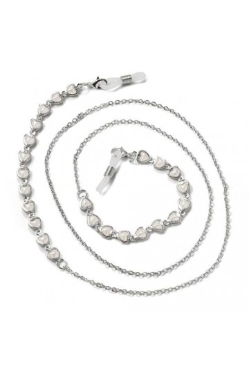 SOREZE Chaînes de Lunettes pour Femmes Perle Cristal Lunettes de Soleil chaînes Lunettes Porte-Cordon Or Lunettes lanière Col