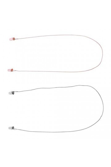 EXCEART 2Pcs Porte-Chaîne Sangles Chaînes Perles Réglables Lunettes de Retenue Cordon de Couverture de Visage Lanière Sangle 