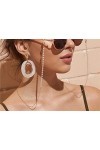 WEPINS Chaînes Lunettes lanière for Femmes Anti-Perte Anti-dérapant Cou Cordon Mode Lunettes de Soleil Sangles