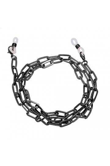 QQLADY Chaîne de lunettes masque en métal créatif corde suspendue masque lanière lunettes de soleil antidérapantes chaîne de 