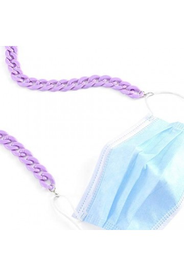 Sethain Sonnenbrille Halter Gurt Lila Acryl Twist Verknüpfung Brille Kette Gesicht Abdeckung Ketten Brillen Halter Brille Gur